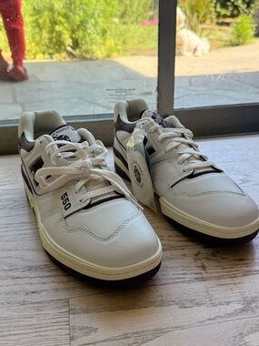 ALD New Balance P550 Top Sneakers with Dark Purple Accent